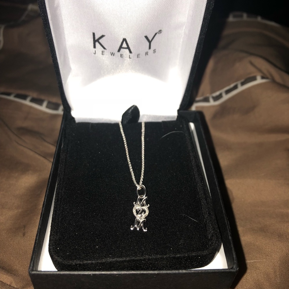 Kay Jewelers .925 MOM Pendant w Heart Necklace